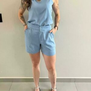 short saia com ziper